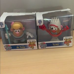 Toy Story Forky and Bo Peep Mr. Potato Head Dolls